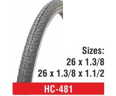 Rubber HC-481 Bicycle Tyres, Color : Black