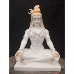 Marble 5kg Plain Shankar god statues, for Worship, Temple, Packaging Type : Thermocol Box, Carton Box