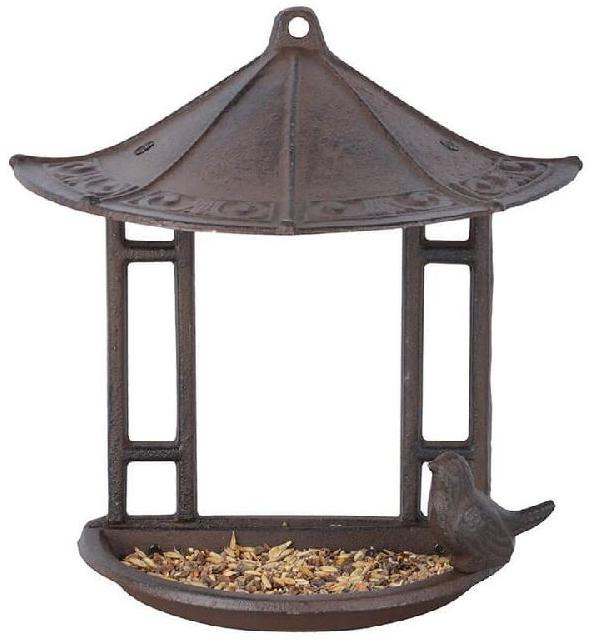 Wall Mounted Half Circle Metal Bird Feeder