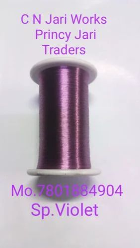 Violet Colour Imitation Zari