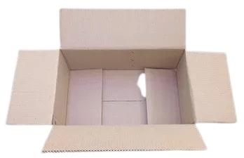 Rectangular 3 Ply Plain Corrugated Paper Boxes, for Goods Packaging, Color : Brown
