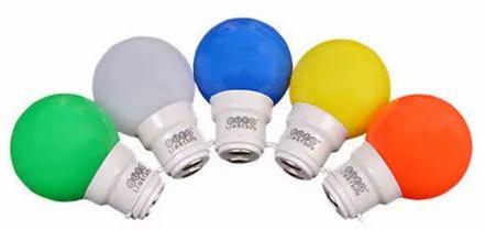 Round 0.5 Watt Color LED Night Bulb, Color : Multicolour