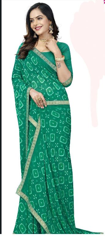 Traditional Georgette Ladies Saree, Feature : Comfortable