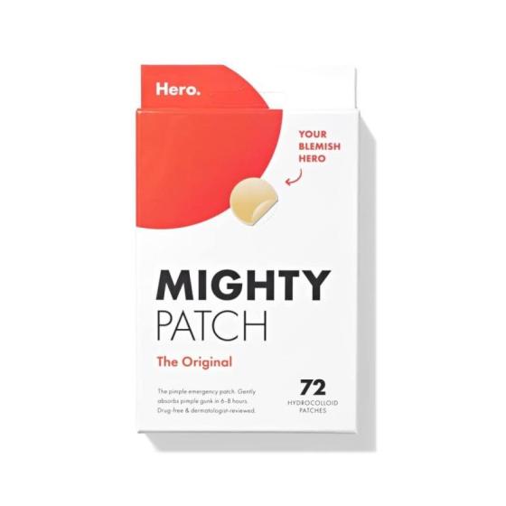 Mighty Patch HERO Original - Hydrocolloid Acne Pimple Patch (72 Count)