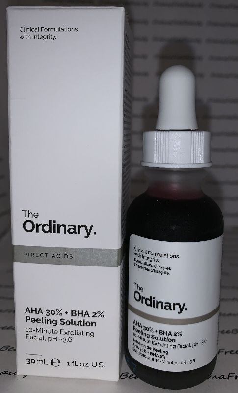 The Ordinary AHA 30% + BHA 2% Peeling Solution Exfoliating Facial 30ml. 1oz.