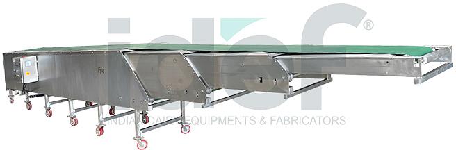 Electric Stainless Steel Telescopic Conveyor, Certification : ISO 9001:2008