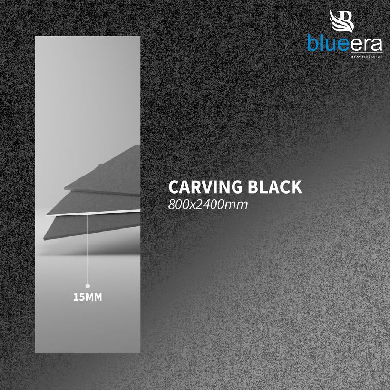 Black Square Ceramic Slab Tile, For Hotel, Hall, Wall, Hostel, House, Size : 800x2400mm