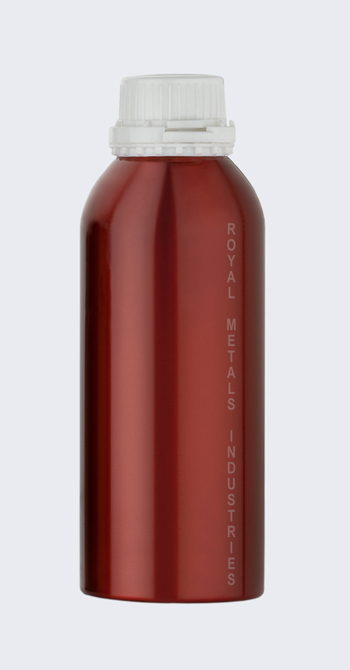 RMI OUTER FINISHED COLOR COATED ALL TYPES OF OILS PACKAGING ALUMINUM BOTTLES
