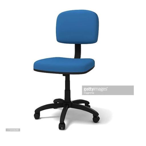 Plain Polyester Office Chair Fabric, Color : Blue