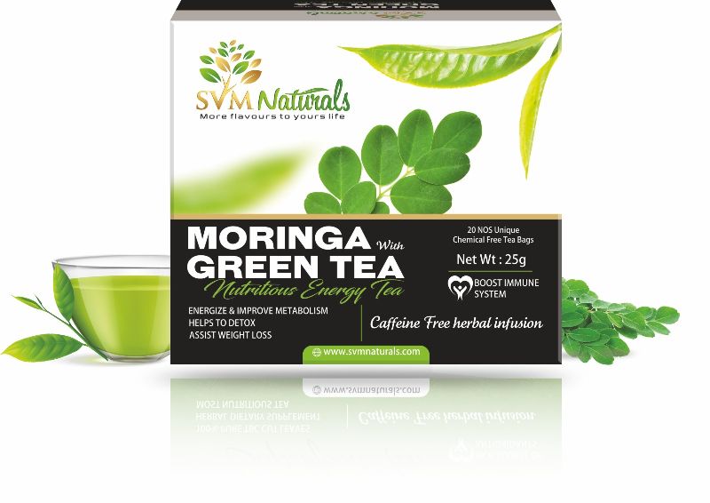 Natural moringa green tea, Certification : FSSAI Certified