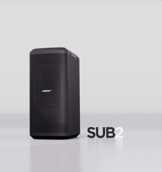 Bose Sub 2 Powered Bass Module, Color : Black