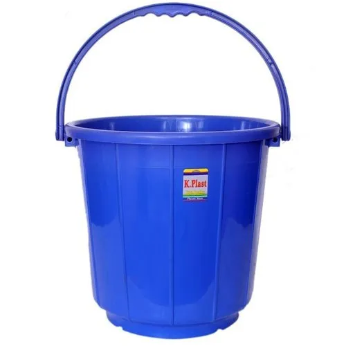 Blue Plastic Bucket - Kishan Plastic Industries, Hubli, Karnataka