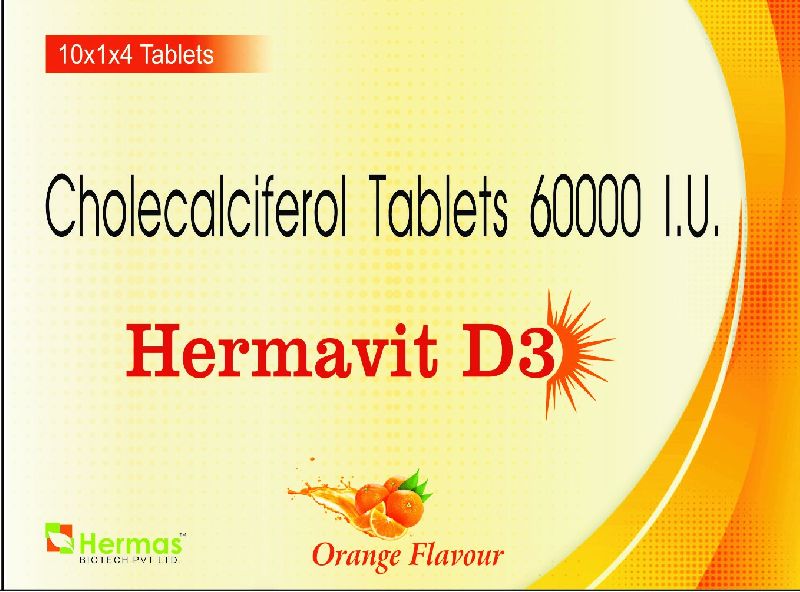 Hermavit-D3 Tablets, for Clinical, Hospital, Personal
