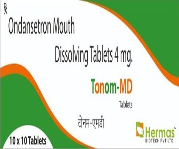Tonom MD 4mg Tablets, for Clinic, Hospitals, Packaging Size : 10 X 10