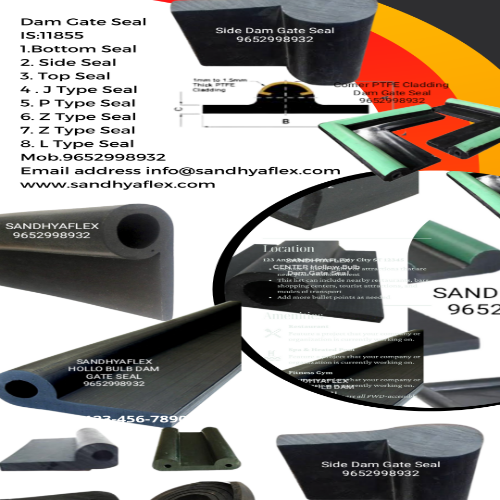 Black rubber dam gate seal Sandhya Enterprises, Hyderabad, Telangana
