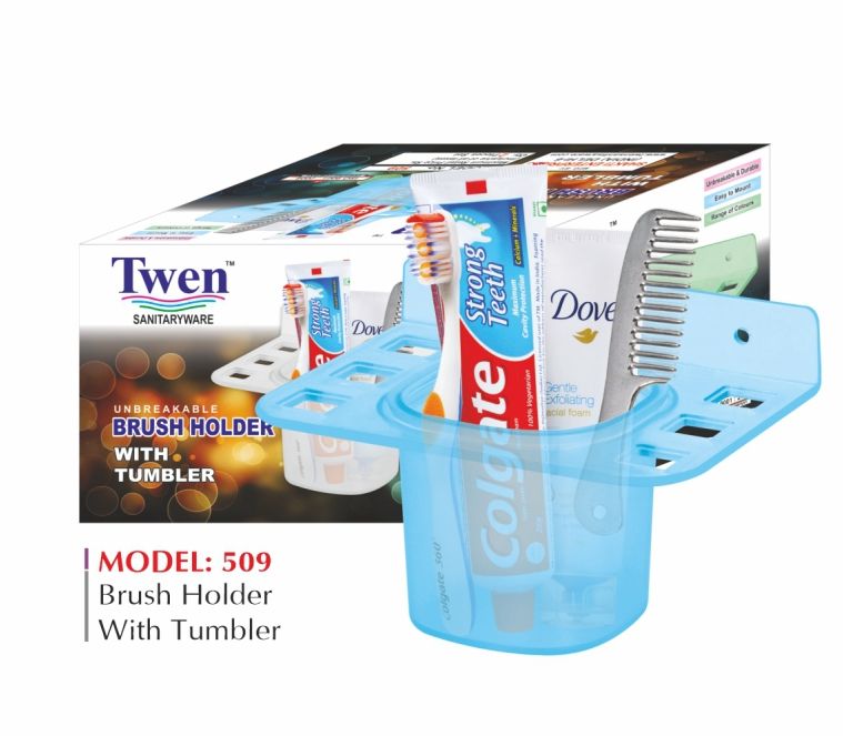 Toothbrush Holder with Tumbler