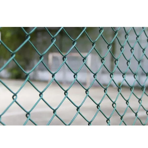 PVC Coated Chain Link Fence, Color Green Madhav Wire Pvt. Ltd