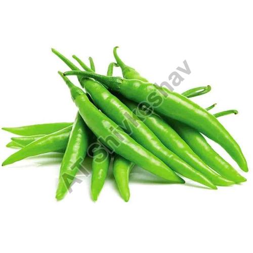 Fresh Organic Green Chilli, for Human Consumption, Packaging Size : 10kg, 20kg