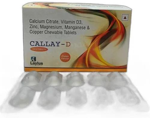 Callay-D Tablets, for Clinical, Hospital, Personal, Packaging Type : Box