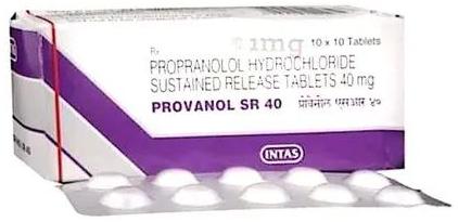 Provanol SR 40mg Tablets, for Clinical, Hospital, Personal, Packaging Type : Box