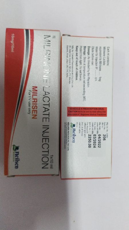 Milrisen Milrinone Lactate Injection, For Commerical, Grade : Medicine 