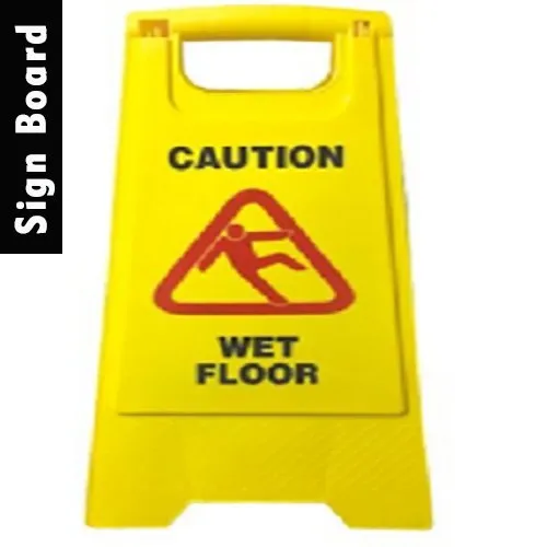 Wet floor Sign Board, Shape Triangle ToppCARE Hygiene, Delhi, Delhi