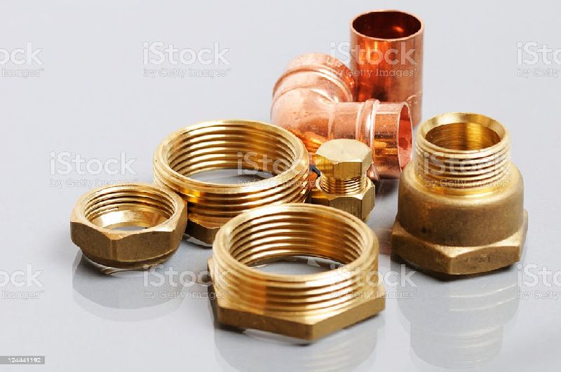 Unpolished Brass Hexagonal Nut, for Automobile Fittings, Electrical Fittings, Furniture Fittings, Packaging Type : Carton Box