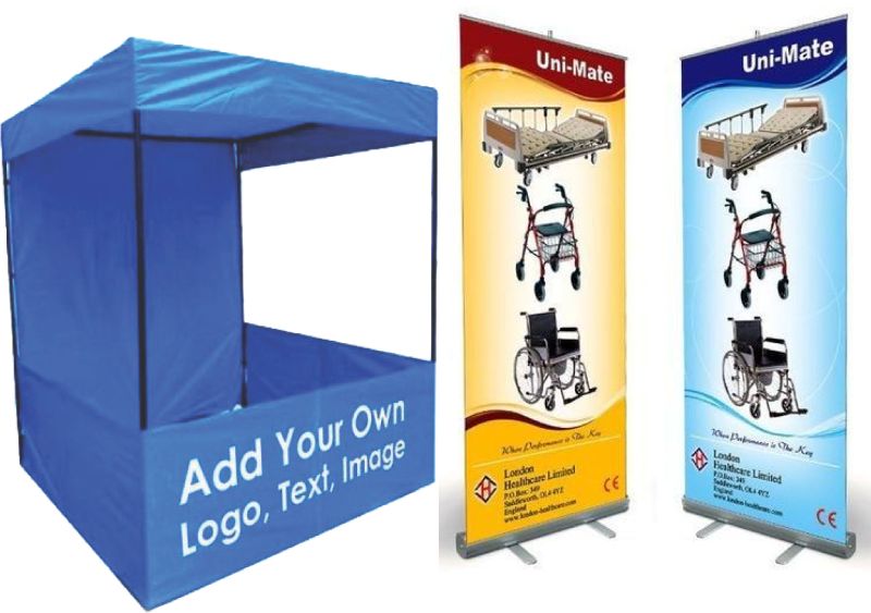 Printed Promotional Roll Up Standee, Banner Material : PVC