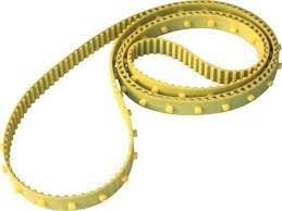 Plain Rubber Button Timing Belt, for Automobile Use, Industrial, Color : Yellow