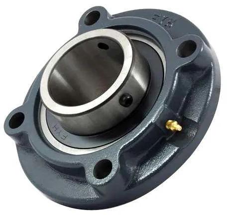 Round Metal Coated UCFC Pillow Block Bearing, for Industrial, Color : Black
