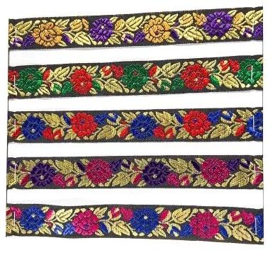 Jacquard Border, Pattern : Embroidered