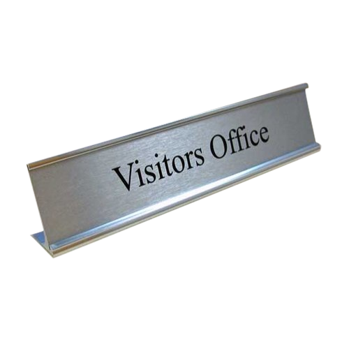 Stainless Steel Office Name Plate, Shape : Rectangular, Color : Silver ...