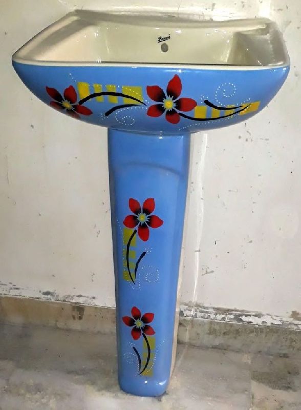 Rectangular Standard Ceramic Sifiyo Pedestal Wash Basins Divine