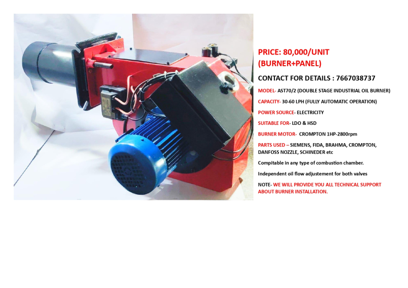 Manual Coated Iron Industrial Burners A S THERM, Delhi, Delhi