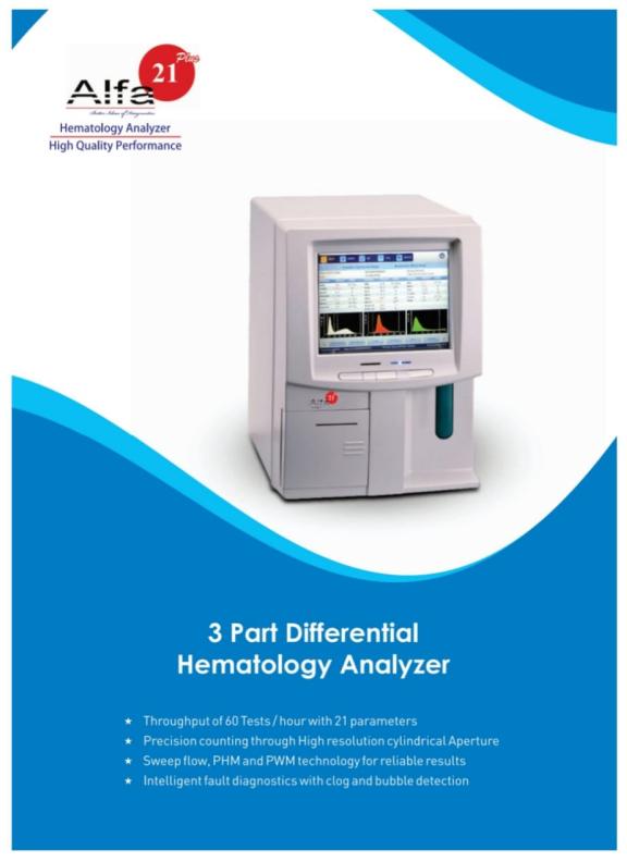 Alfa 21 hematology analyzers