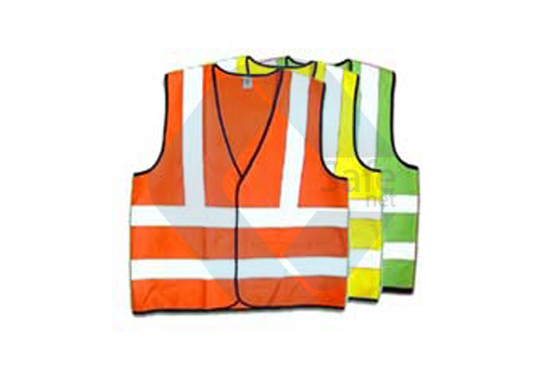 Nylon Reflective Jacket, Color : Orange, Yellow or Florescent green ...