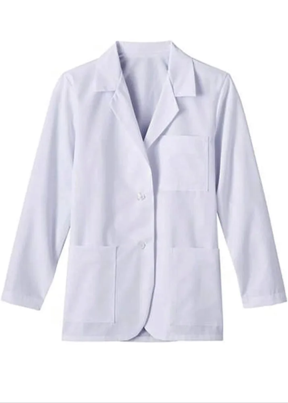Cotton School Lab Coat, Size Xs, M, Xl, Xxl, Xxxl., Sleeves Type