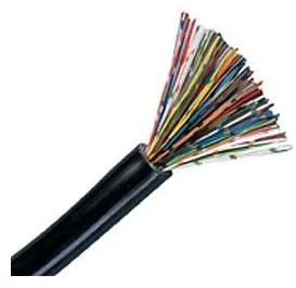 Black PVC Thermo Telephone Cable, for Offices, Conductor Type : Solid