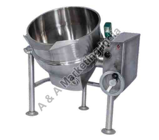 Electric Stainless Steel Steam Jacketed Kettles, Capacity : 225 Litres