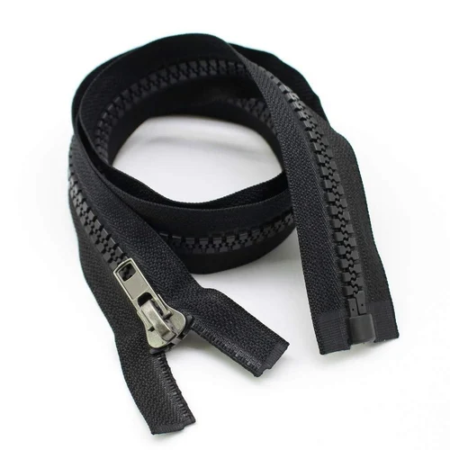 Plastic Molded Zipper, Pattern : Plain, Color : Black at Rs 60 / Piece ...