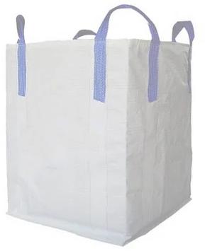 White Flexible Intermediate Bulk Container Bag, Pattern : Plain