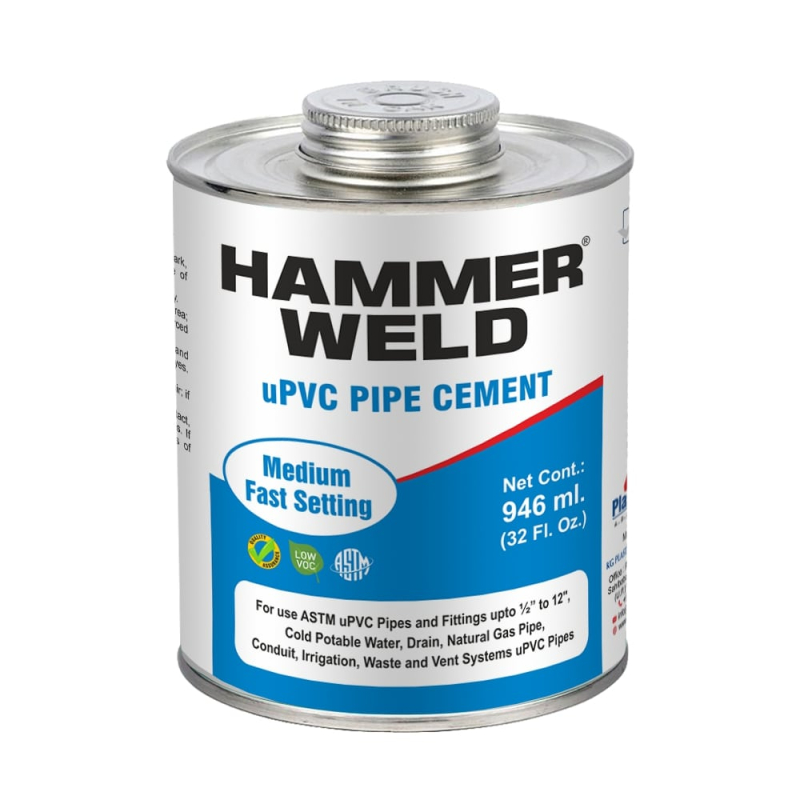 Hammerweld Upvc Pipe Solvent Cement, For Fittings, Feature High