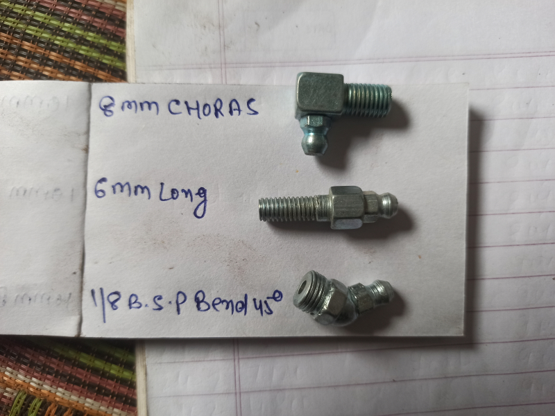 Peer Grease nipples bend, Feature High Quality, Technics White Zinc