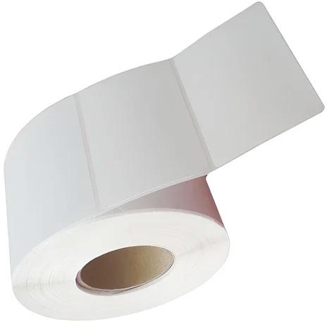Plain Chromo Paper Roll, For Excellent Barcoded Printing, Color : White