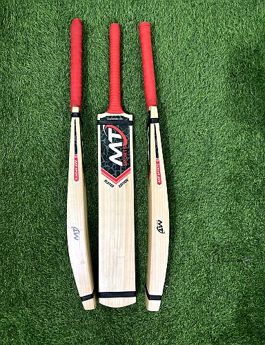 Double Blade Hard Tennis Cricket Bat, Color : Natural - M.T SPORTS ...