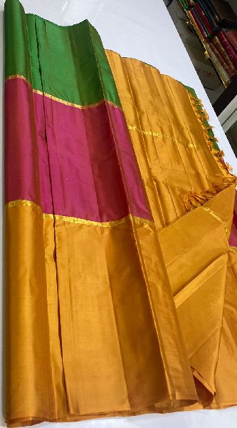 Plain kanchipuram sarees, Speciality : Easy Wash, Shrink-Resistant