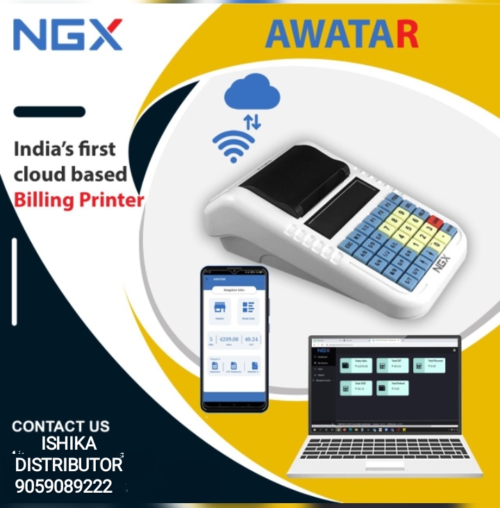 Ngx Awatar Cloud Based Billing Machine, Screen Size : 5-10 Inch