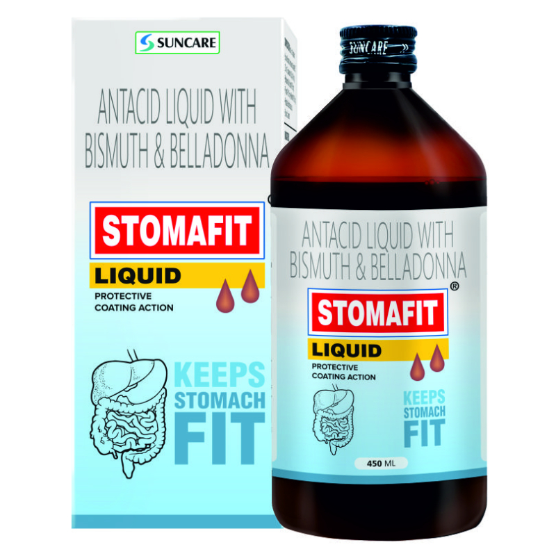 Stomafit Liquid Antacid with Bismuth and Belladonna at Rs 65 / 100 450 ml in Dehradun