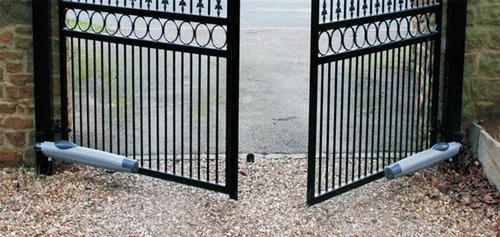Automatic Swing Front Gate, Color : Brown, Grey, Silver, Black, Dark Red, Blue