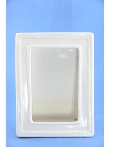 White Ceramic Photo Frame